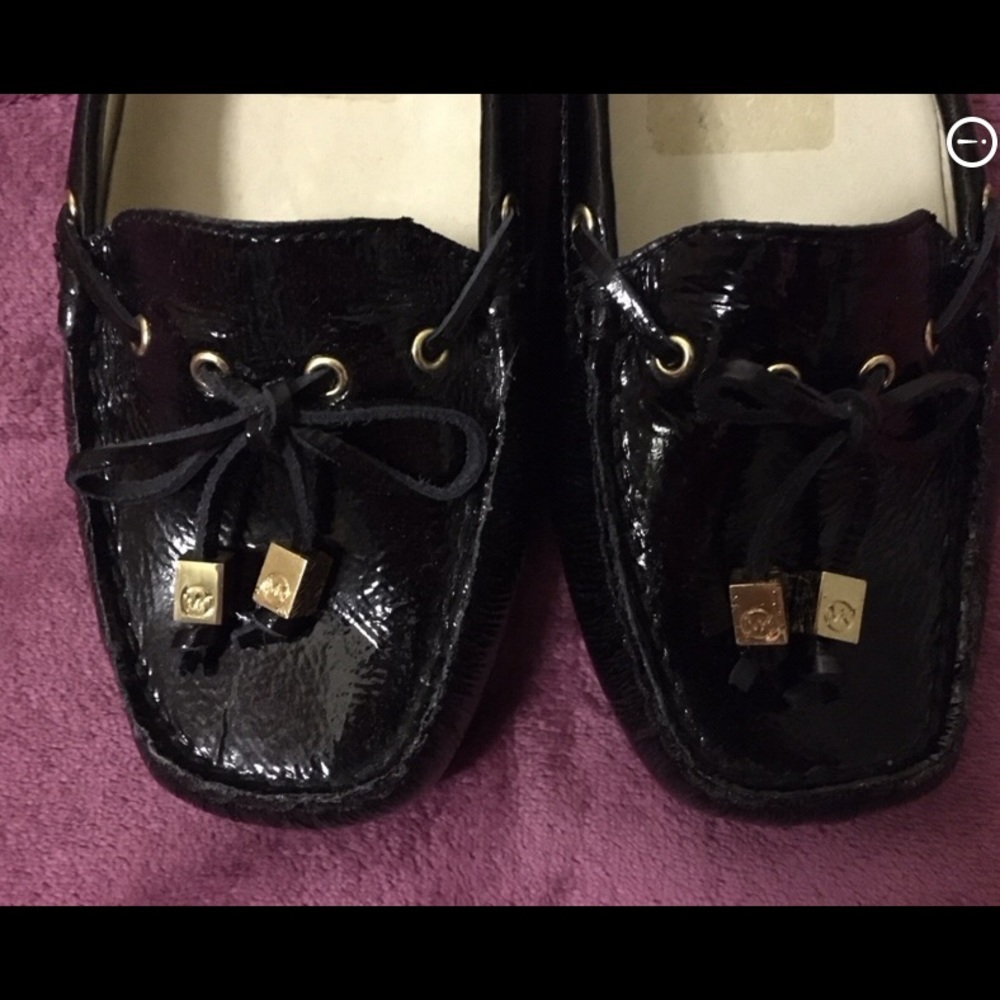 Michael Kors Patent Leather Gold hardware Loafers - Picture 3 of 5